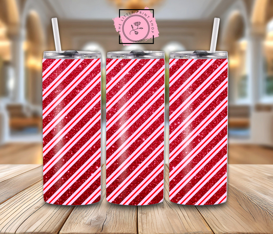 Red Glitter - 20oz Sublimation Wrap