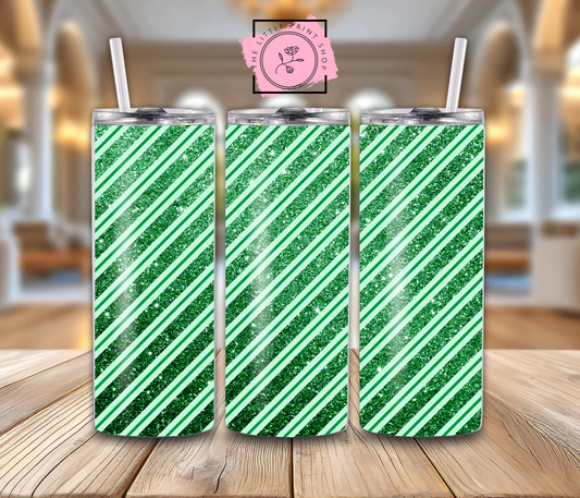 Green Glitter - 20oz Sublimation Wrap