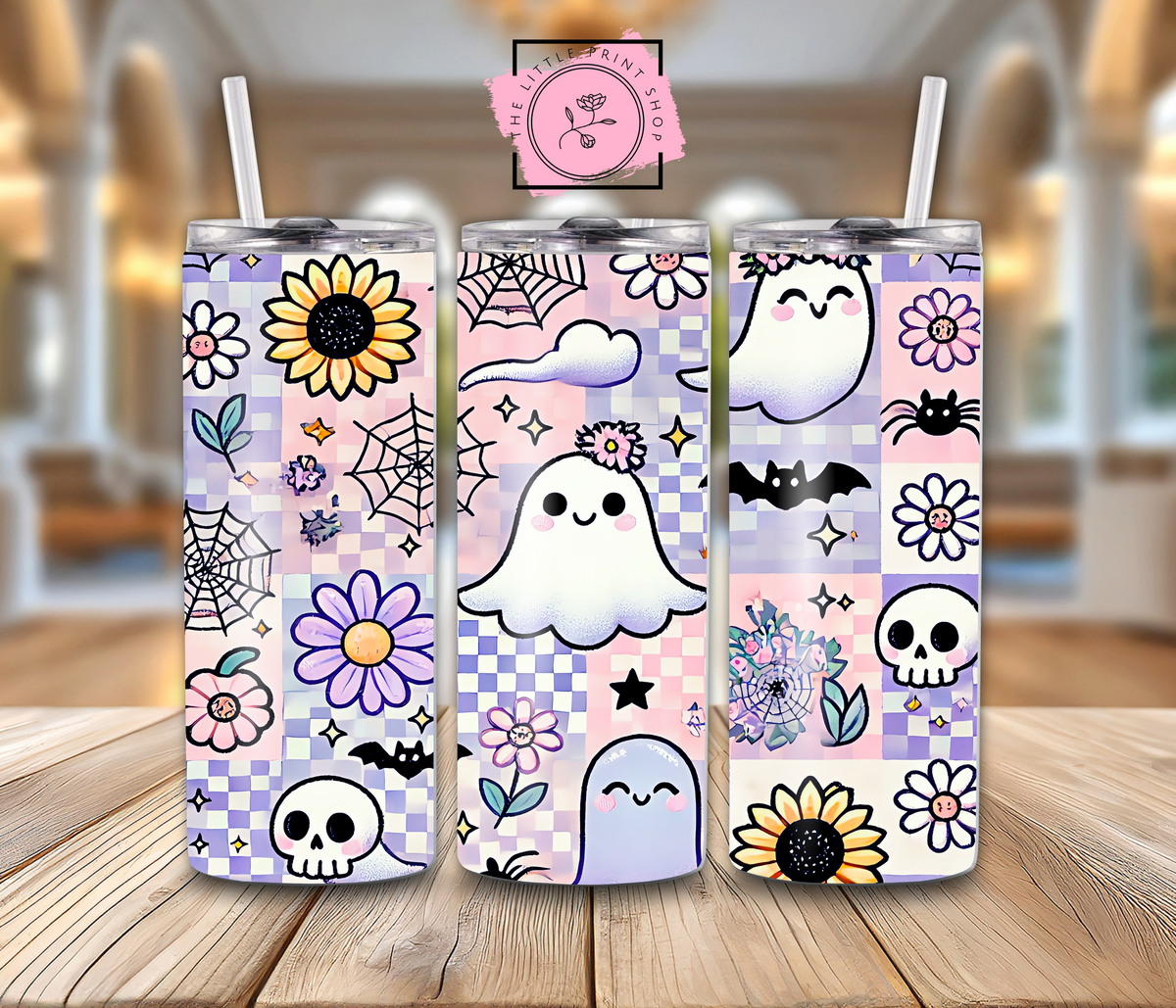 Ghost Pattern - 20oz Sublimation Wrap
