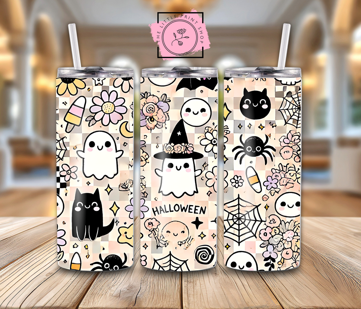 Ghost Pattern - 20oz Sublimation Wrap