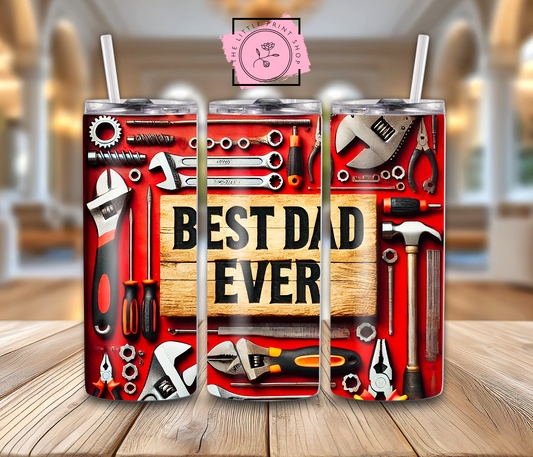 Best Dad Ever - 20oz Sublimation Wrap