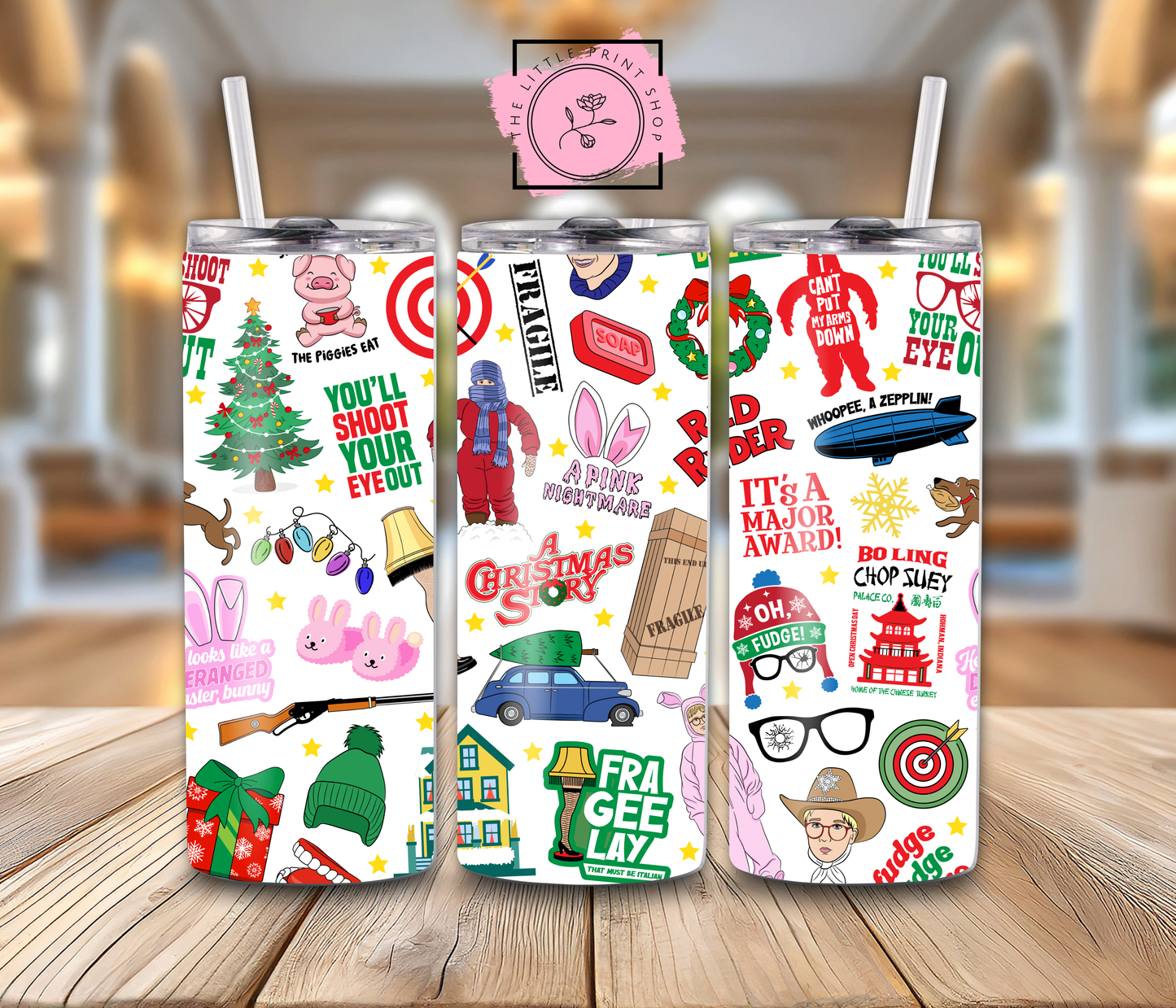 Christmas Pattern - 20oz Sublimation Wrap