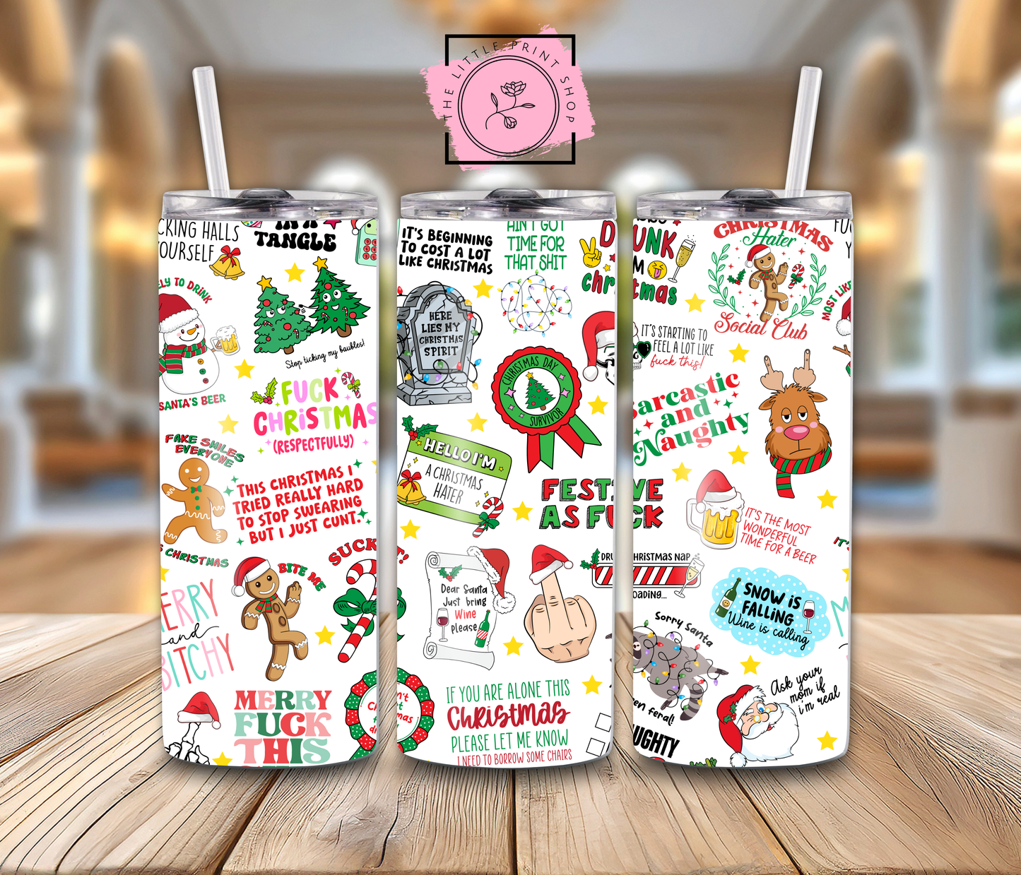 Christmas Pattern - 20oz Sublimation Wrap
