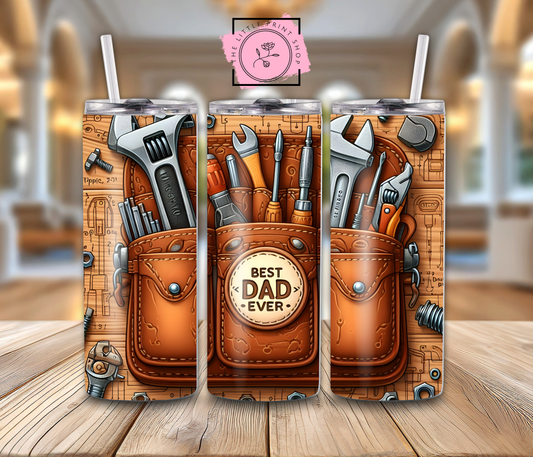 Best Dad Tool Belt - 20oz Sublimation Wrap