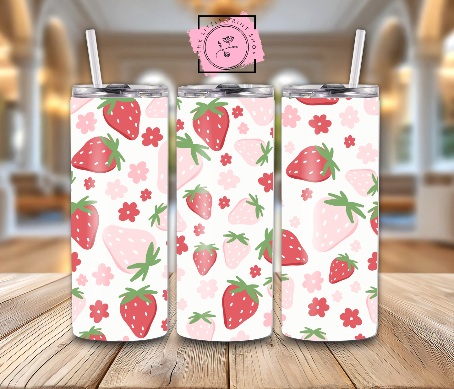 Strawberries - 20oz Sublimation Wrap
