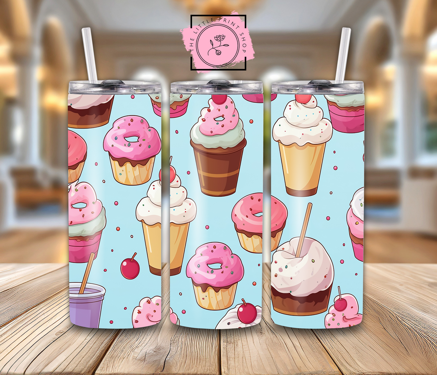 Ice-cream Shop - 20oz Sublimation Wrap