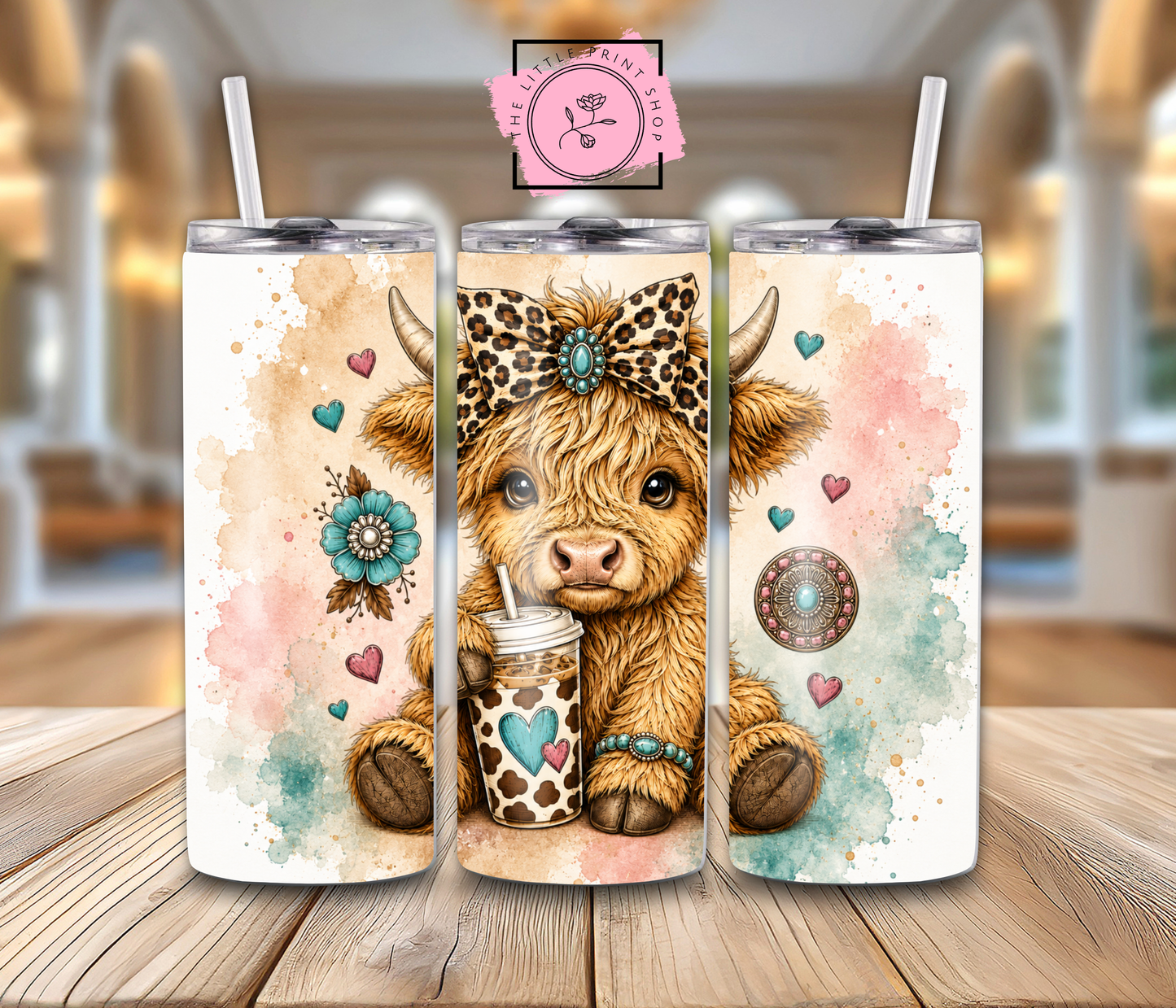 Highland Cow - 20oz Sublimation Wrap