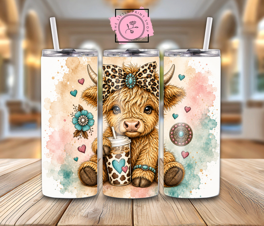 Highland Cow - 20oz Sublimation Wrap