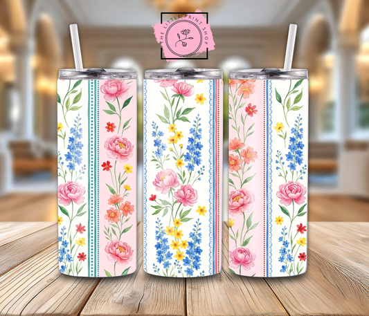 Pretty Flowers - 20oz Sublimation Wrap