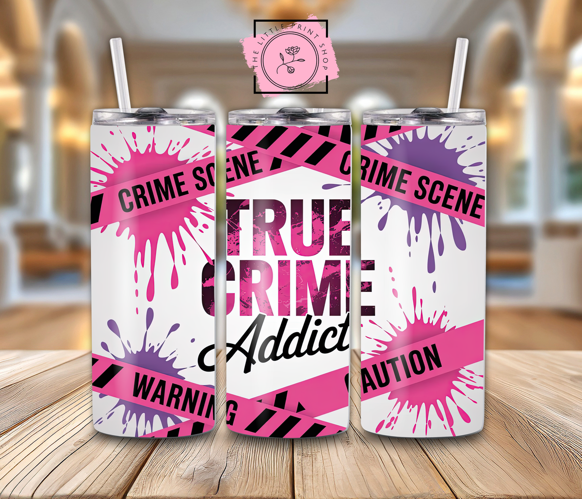 True Crime Addict - 20oz Sublimation Wrap