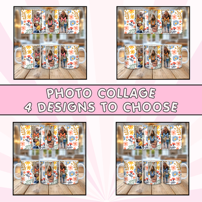 Mum Photo Collage - 11oz Sublimation Wrap