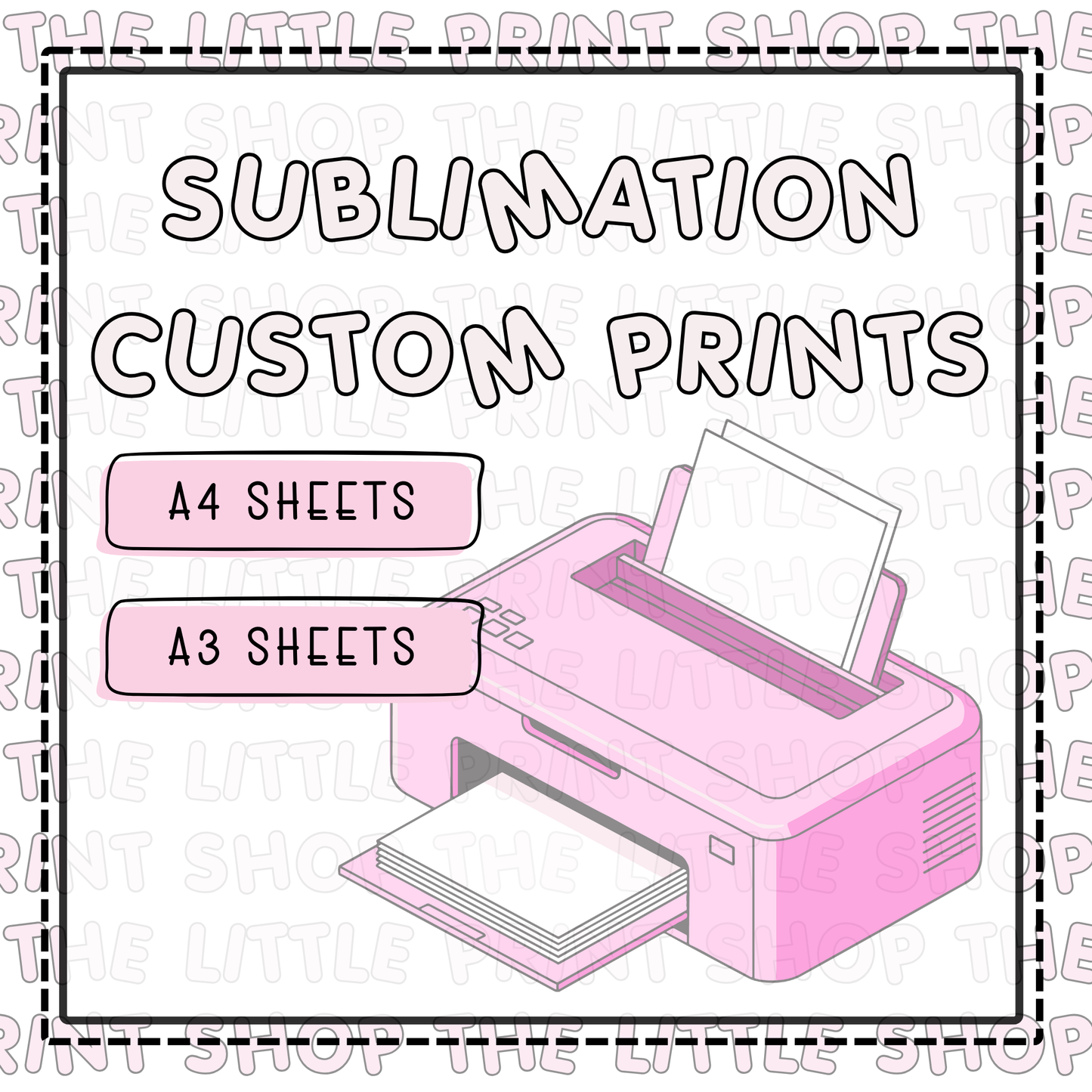 Sublimation - A3 Custom Sheet