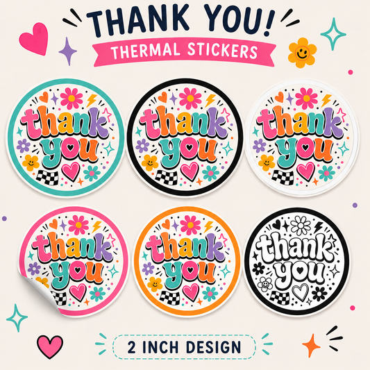 Thank You Thermal Labels Digital Download